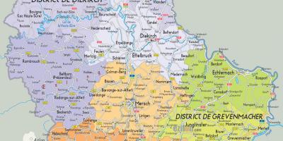 Luksemburgi riigi kaart