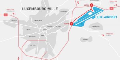 Kaart Luksemburg lennujaam