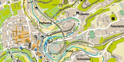 Kaart Luksemburg tänaval